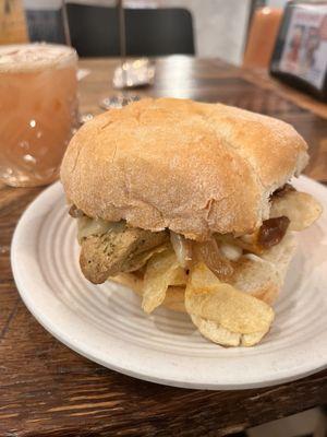 Ghost pepper chicken sandwich