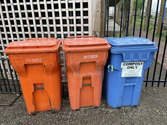 Compost bins - free to drop off produce scraps