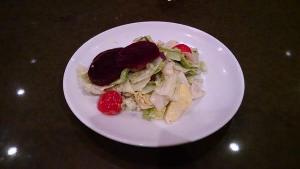 $5 house salad with beets, dressing was great.