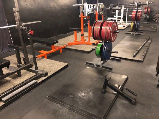 Combo racks and deadlift platforms