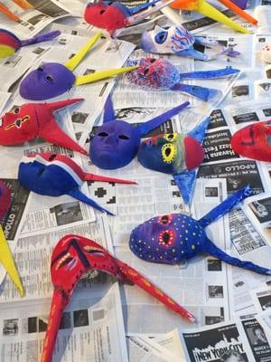 Carnaval domicano mask making workshop!