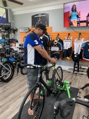 Bike fitting