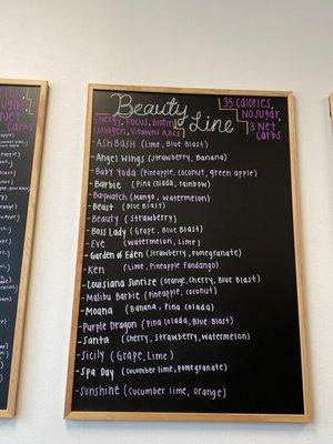 Beauty teas with ingredients