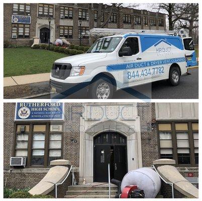 Rutherford High School air duct cleaning