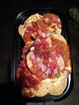 Freakin' 7-Eleven chili cheese nachos!