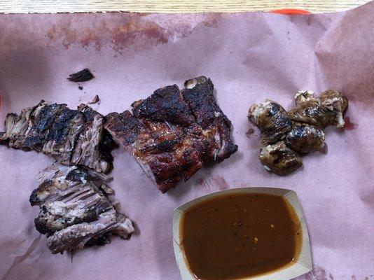 Back again. Brisket, Ribs and Burnt Ends Boudin Sausage.