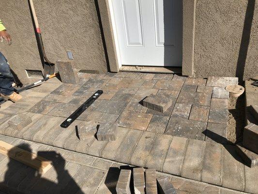 Paver job