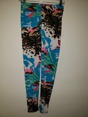 Turquoise One Size Leggings at devinesfashions.com