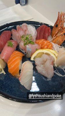 Sashimi + sushi combo