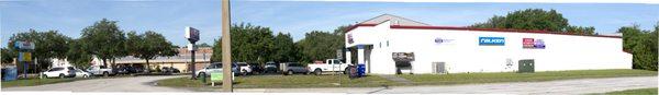 A wide panorama view from across the street (Town Center BLVD)...