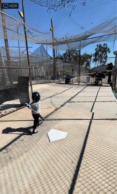 Batting Cage practice