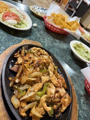 Chicken fajitas