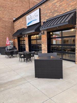 Patio and indoor seating