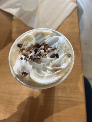 The Carmel Hot Caramel Toffee Latte