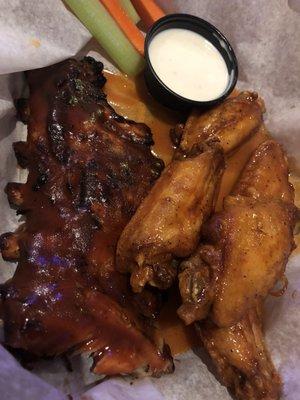 Basket Of Ribs & Wings