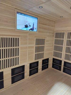 Sauna room fits 3 people with VIRTUAL instruction