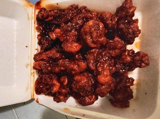 Medium orange chicken 8.99