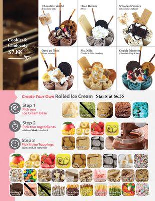 Roll Ice Cream Menu 2