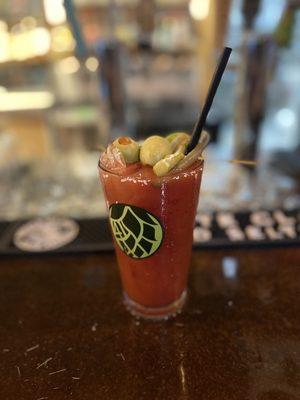 Signature Bloody Mary with house infused pickled vodka