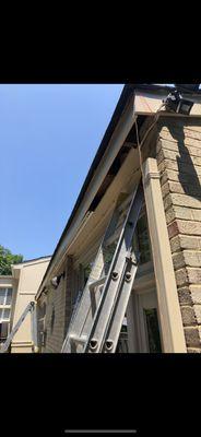 Exterior Carpentry - Replacement of Fascia trim, Soffit, Soffit Vents, Gutter and Downspouts.