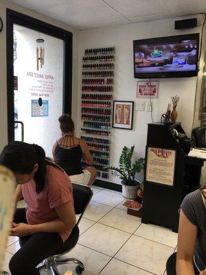 They have their nail polish organization is awesome