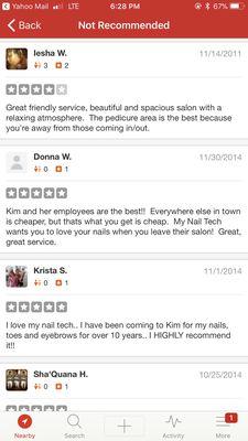 REAL REVIEWS THAT YELP HIDE