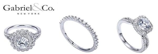 Gabriel & Co. is one of the main bridal lines available at Falls Jewelers.