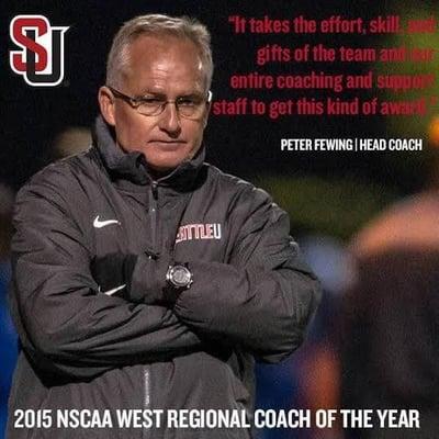 Peter - 2015 Division 1 West Regional Coach of the Year, 2015 WAD League Coach of the Year