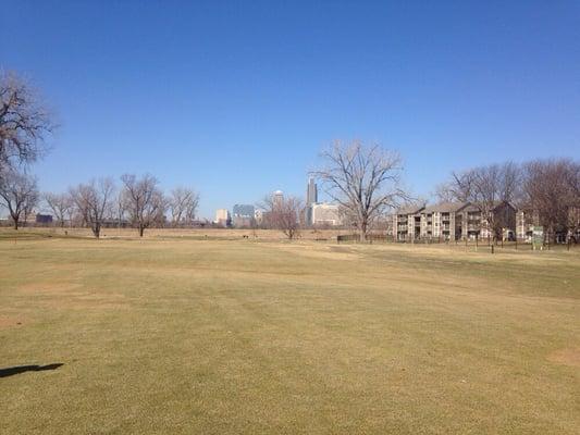 Nice city view from the course