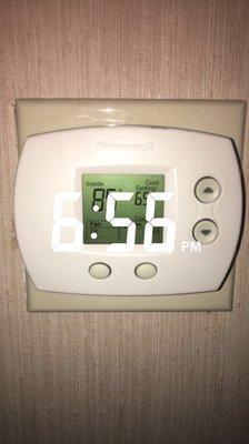 No air conditioning for 2 nights in 100 degree temps in Yakima Fairbridge in. 85 degree room at 6:56 pm when setting is at 65.