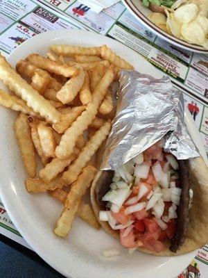 Gyro + Fries.