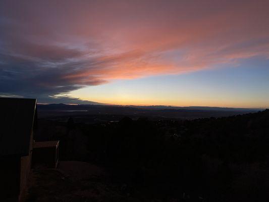 The sky over Cedar city Utah