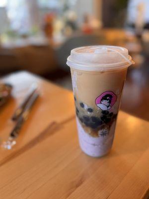 Dairy free Taro & Boba