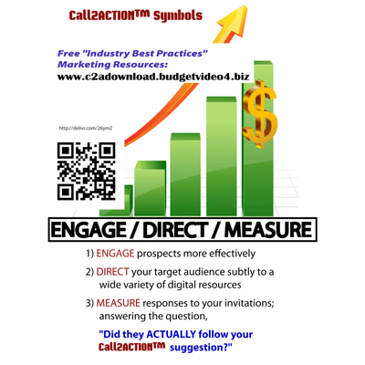 Call2ACTION(TM) Symbols can be the #1 way to Engage/Direct/Measure Your Mission Critical Business Message!