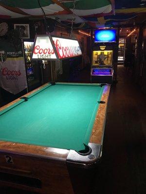 Pool Table and Jukebox