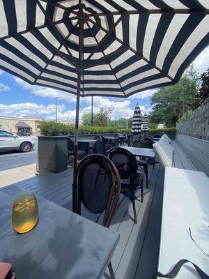 Patio....we were the only ones because it was still early in the afternoon and it was pretty hot but we enjoyed sitting outside.