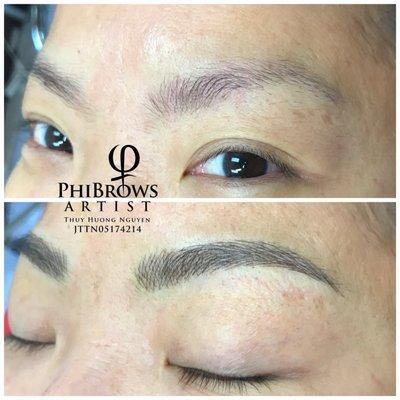 Very natural 3D Microblading