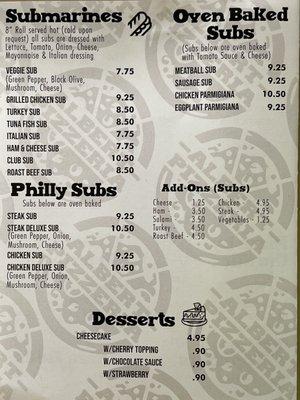 Updated Menu!