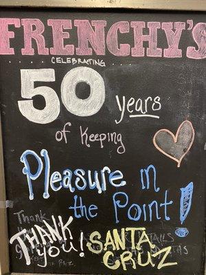 Celebrating 50 years in Santa Cruz @ Pleasure Point!