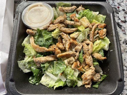 Chicken Caesar salad.