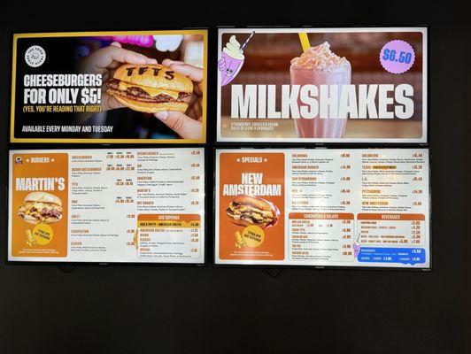 Menu inside, self order kiosks