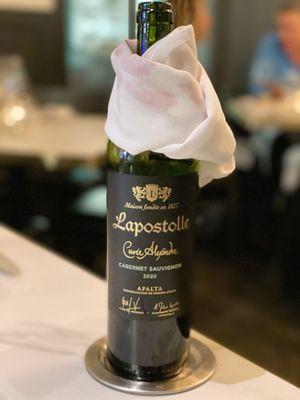 Lapostolle wine, stellar