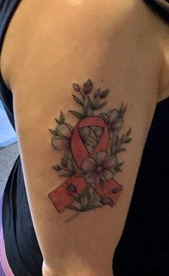 Breast Cancer Pink RibbonnTattoo