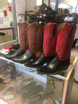 Custom made boots by Corderos Custom Boots! What a find! At the northeast corner of Sugar Creek and 59!