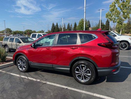 Wife's new ride. Out with older Honda and in with the new.