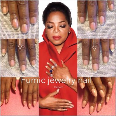 Oprah nails natural gel extensions!