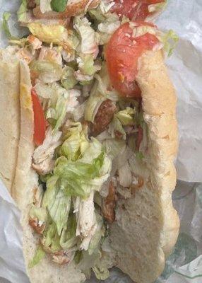 should be Chicken rotisserie but they decided to throw a few pieces of chicken onto stale bread with tons of lettuce and tomatoes