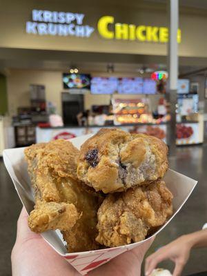 The 3 Piece combo Meal Deal with a Blueberry Biscuit