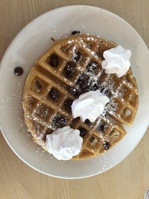 Chocolate chip waffle