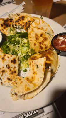 Spinach Artichoke Quesadillas